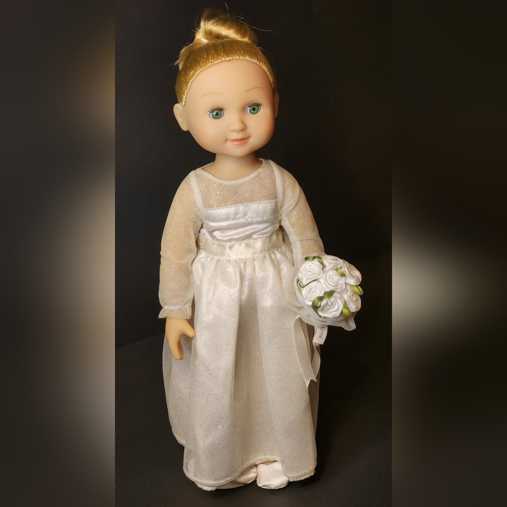 Melissa and Doug Lindsay 14 Inch Bride Doll Poseable Mine to Love